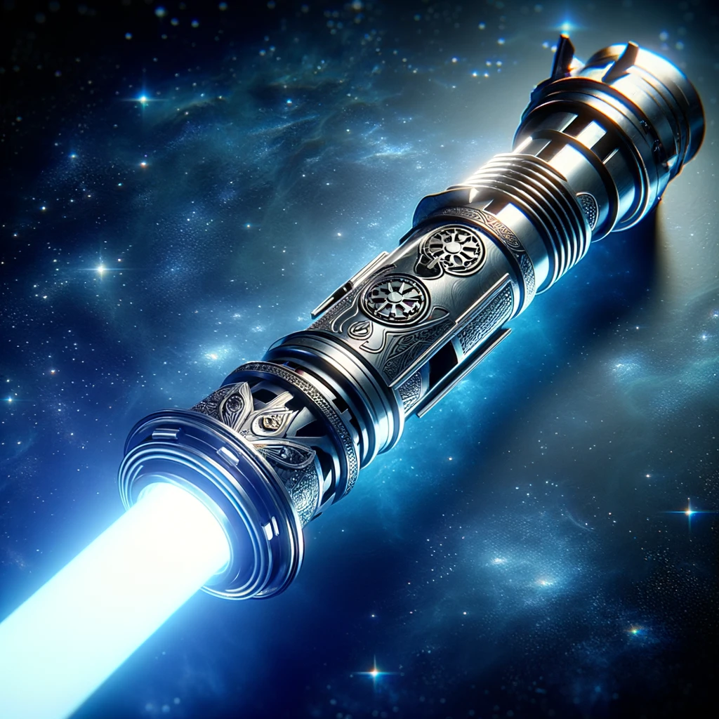 Blue Star Wars lightsaber