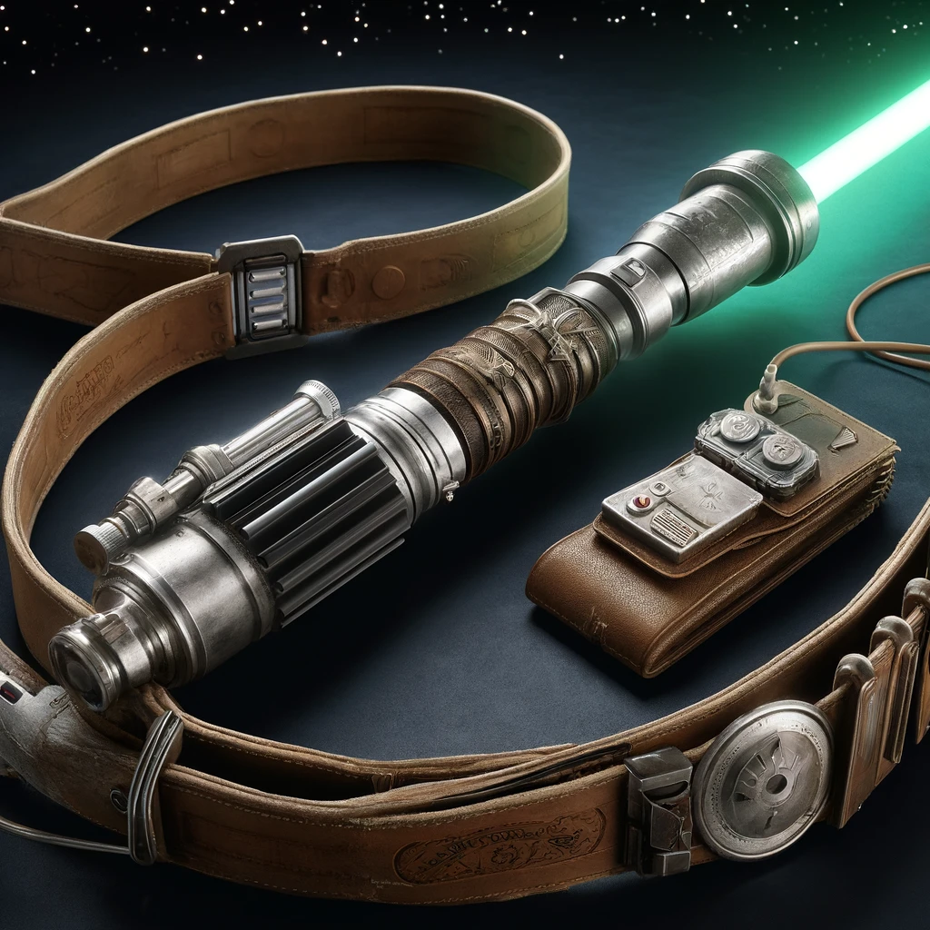 Lightsaber with belt pack