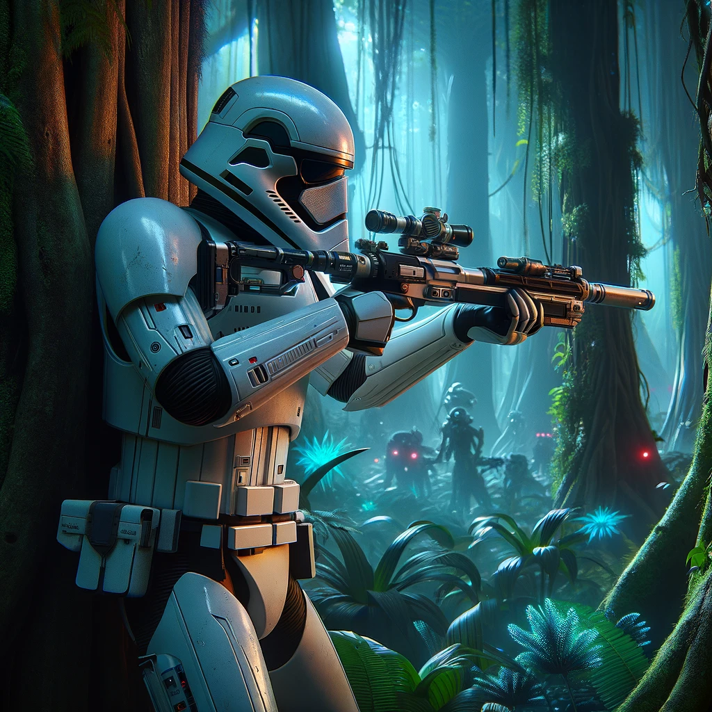 Stormtrooper in the forest