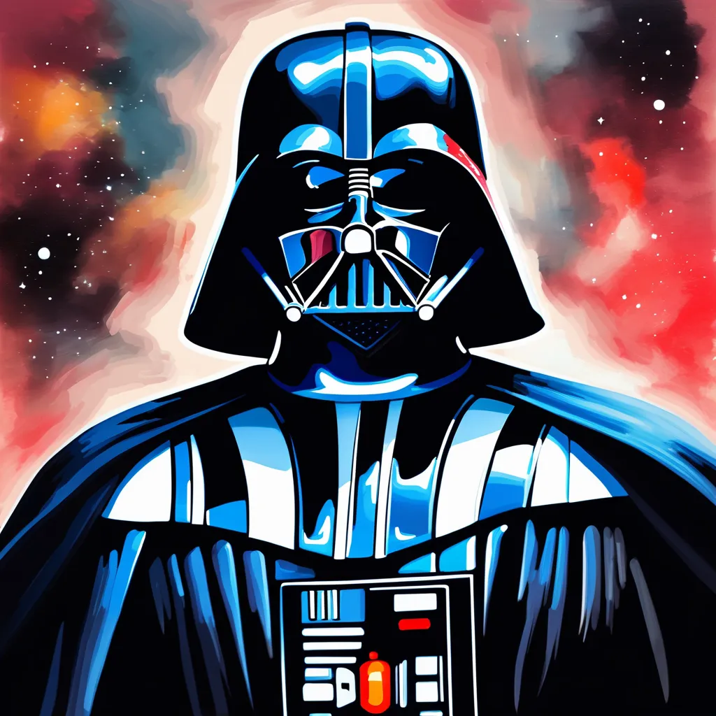 Darth Vader painted image