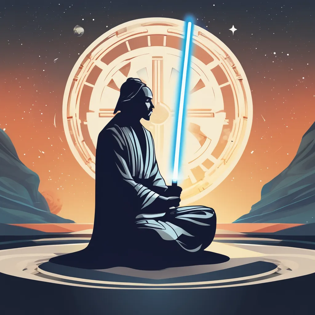 Jedi practicing mindfulness