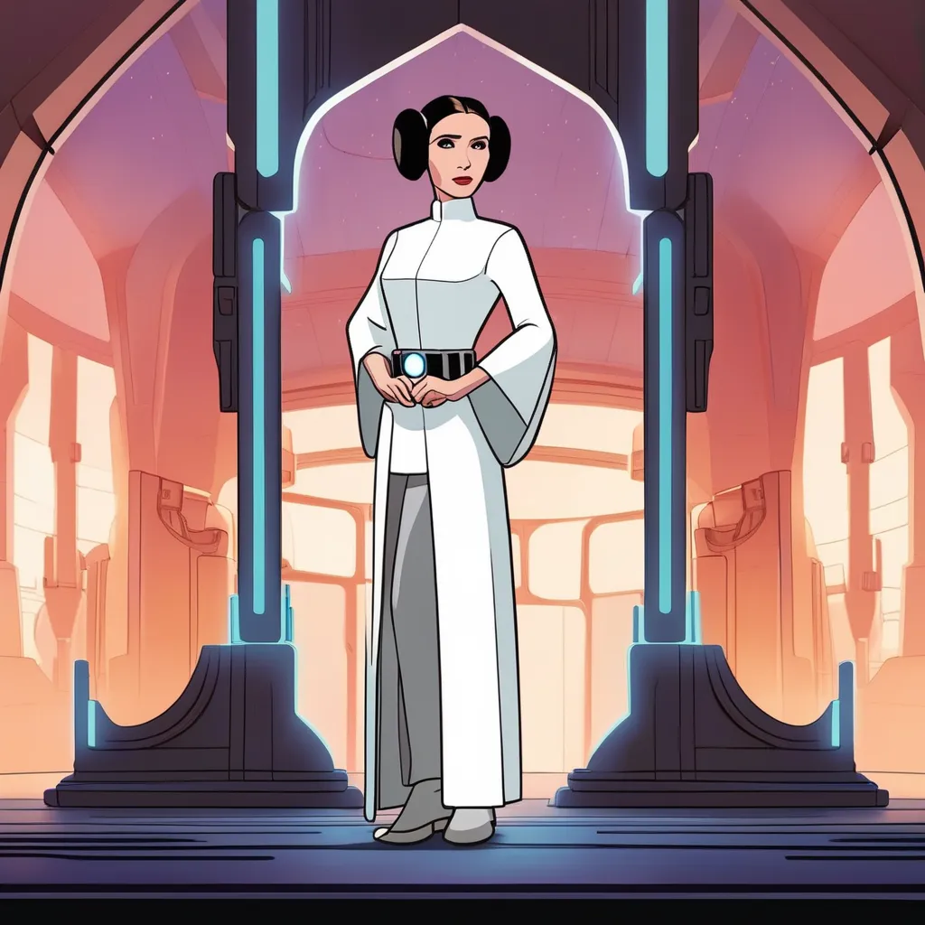 Animated Princess Leia