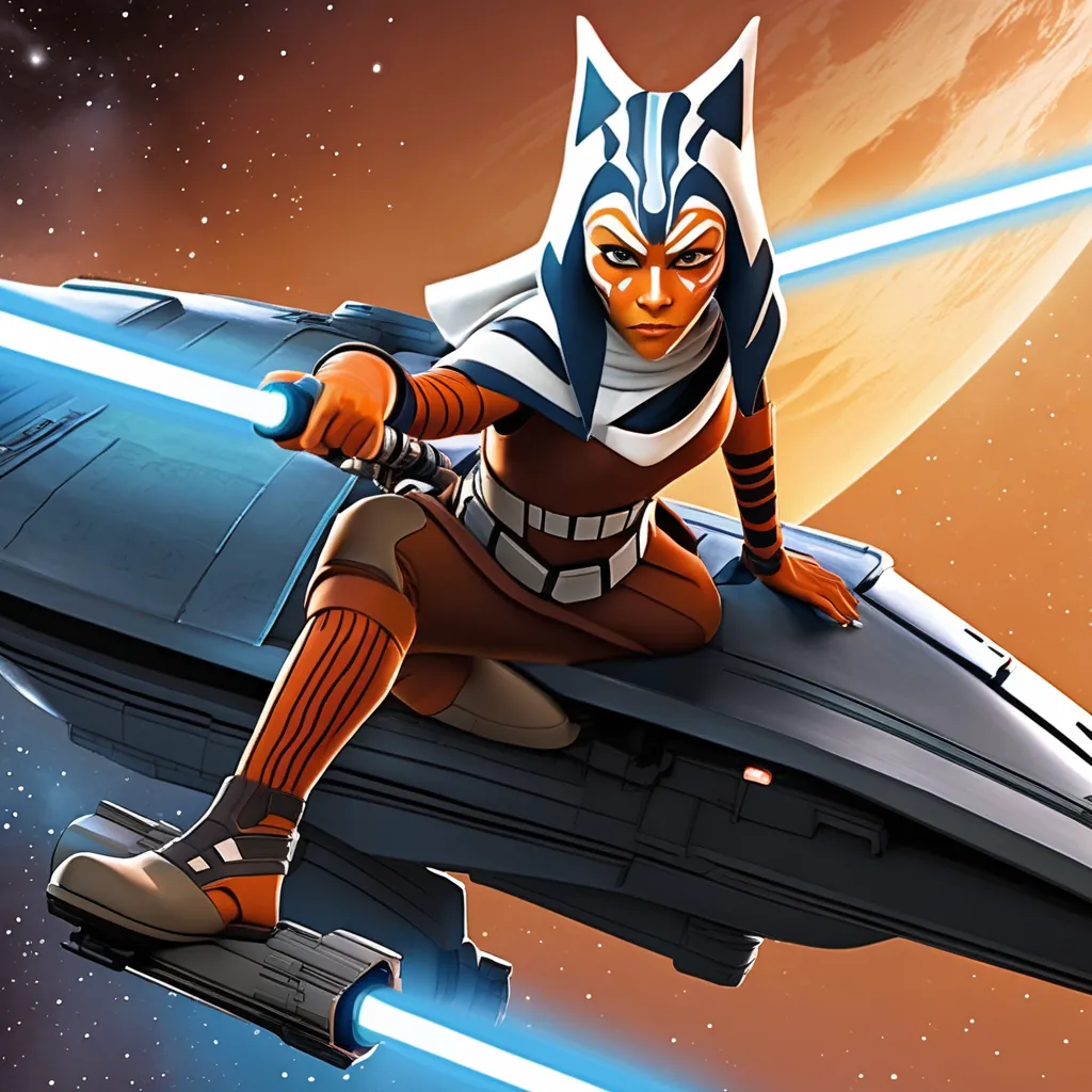 Ahsoka Tano in fighting pose