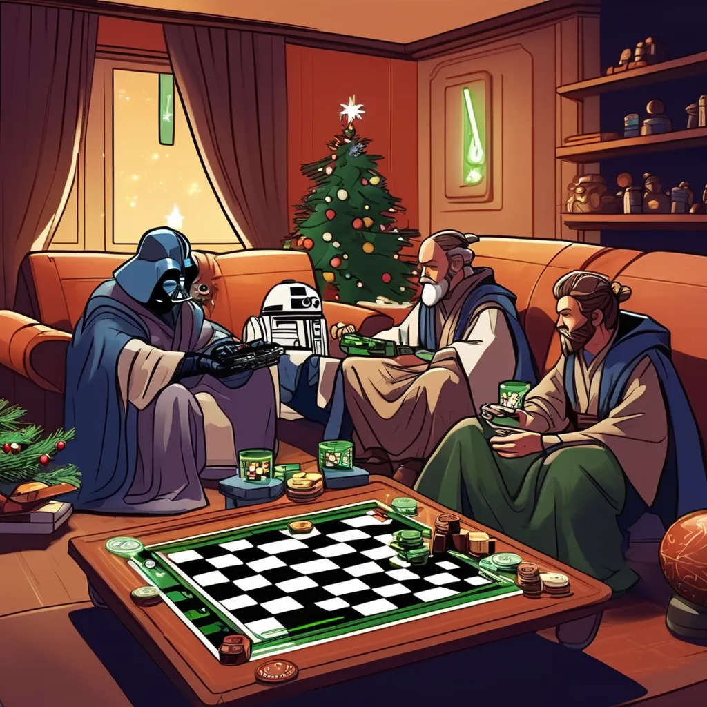 Star Wars Jedis playing board games