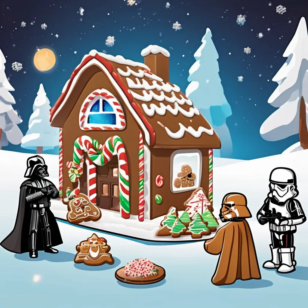 Star Wars gingerbread house